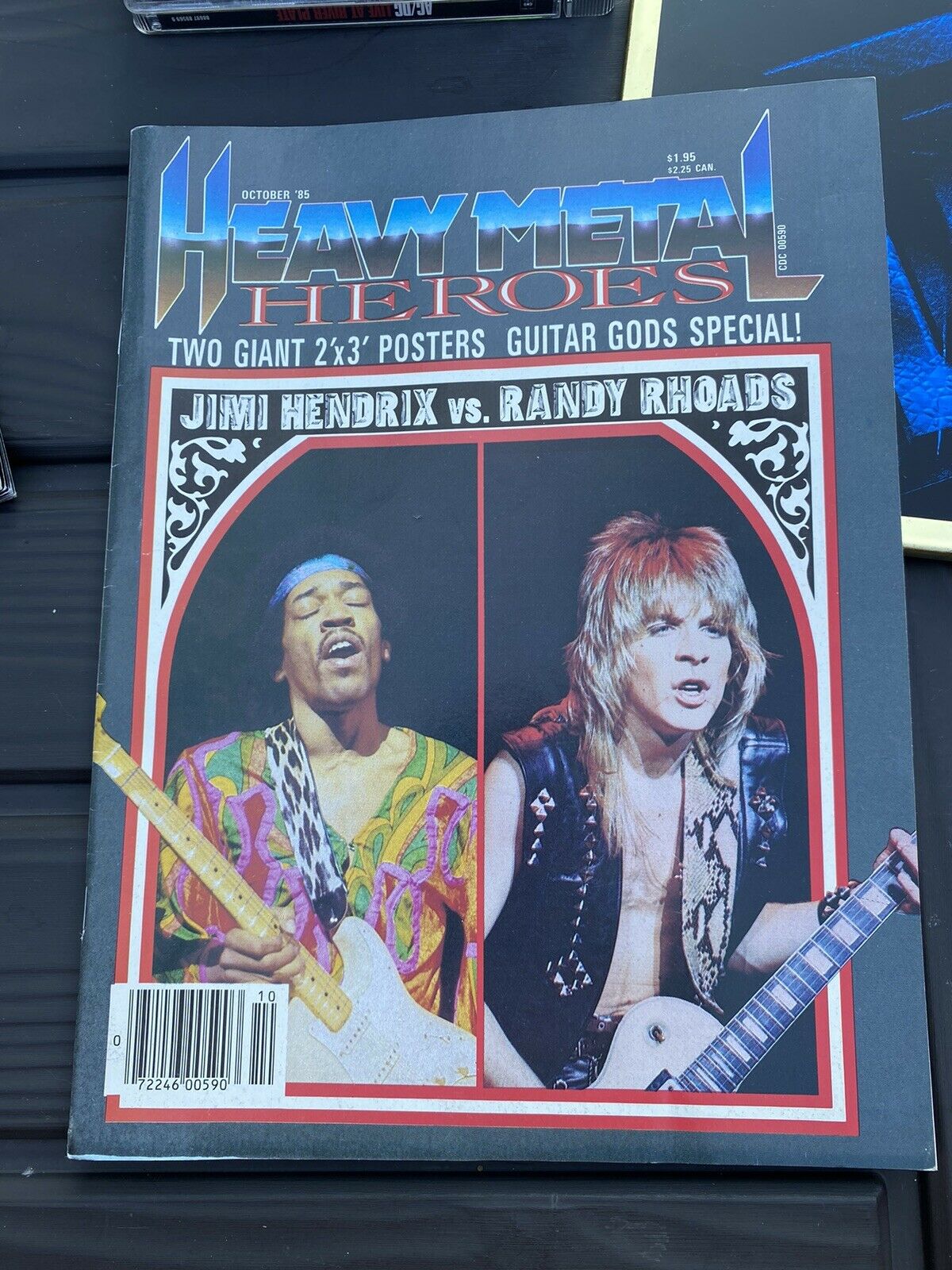 1985 Heavy Metal Heroes Magazine Randy Rhoads /hendrix