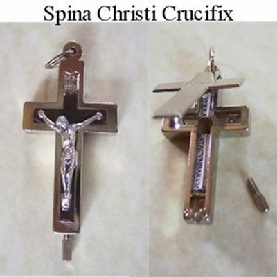 Spina Christi Crucifix W/ Catacombs Soil ~ Rosary Rosaries Parts Italy C136