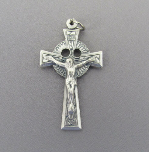 Celtic Rosary Cross Crucifix Italy Making Rosaries Supplies Parts C223 Silver