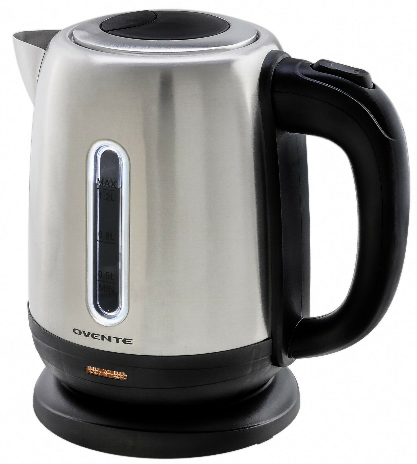 Ovente Electric Stainless Steel Kettle 1.2l Portable Auto Shut-off Silver Ks22s