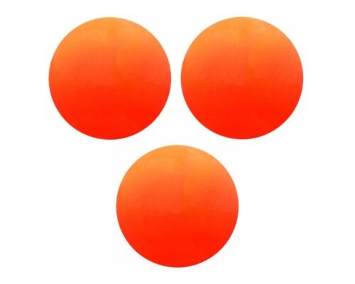 Champion Soft, Safe Indoor / Outdoor Street Floor Hockey Balls, 3 Pack, Orange