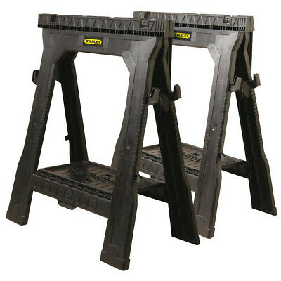 Stanley 060864r 2-pc. Portable 31 In. Folding Sawhorse Set New