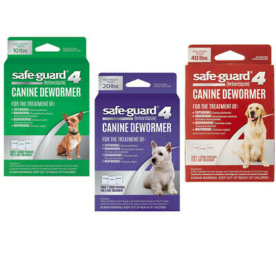 Safe-guard 4 Canine Dewormer Dog Roundworm Hookworm Tapeworm Whipworm Safeguard