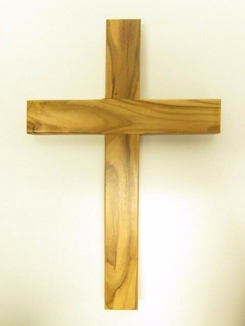 Large 10" Olive Wood Wall Cross - Hand Made In The Holy Land, Jerusalem
